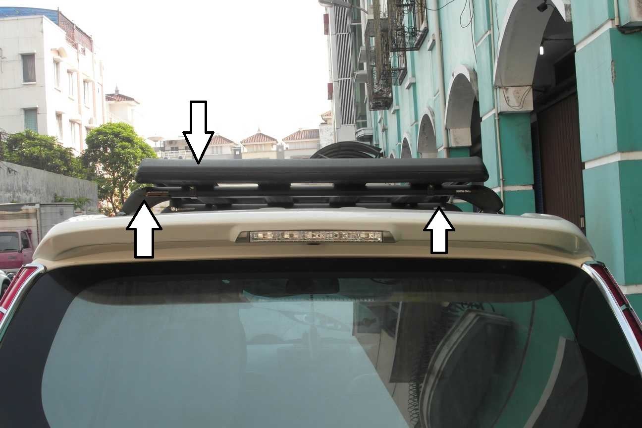Jual Paket Plastik Universal Rack / Roof Rack / Rak Bagasi 